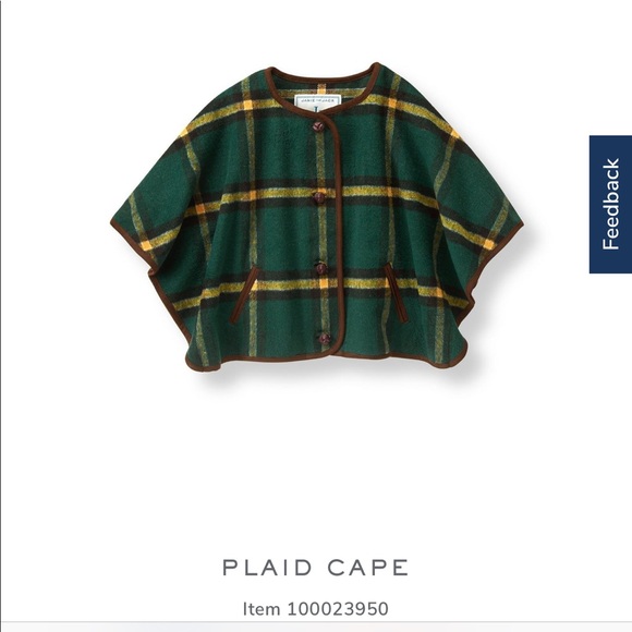 Janie and Jack Other - Janie and Jack windowpane plaid cape